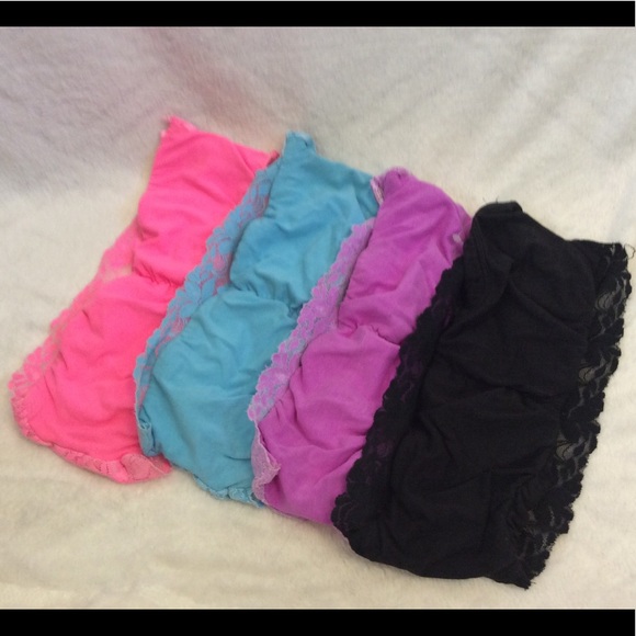 FREE W/BUNDLE/ 2 for $10/ 4 for $18 Stretch lace bandeau bralette NEON PINK - Picture 3 of 5